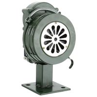 Homend Base Mount Air Raid Siren, 110db Hand Loud Crank Operated Air Raid Siren Home Self Protection Security Alarm Siren Aluminum Alloy Crank (110DB Base Mount)