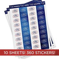Every Vote Counts, 10 Sheets of Stickers for Your Postcards and Scrapbooking, Perfect for Writing to Your reps or get Out The Vote