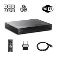 Sony BDP-S3500 Multi Region Blu-ray DVD Region Free Player 110-240 Volts, Dynastar HDMI Cable & Dynastar Plug Adapter Package WiFi / Smart / Region Free