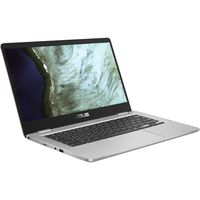 2019 Asus C423NA Chromebook 14" Full HD FHD(1920x1080) Laptop (Intel Dual Core Celeron Processor N3350, 4GB DDR4 RAM, 64GB SSD) Webcam, WiFi, Bluetooth, Type-C, Google Chrome OS - Silver (Renewed)