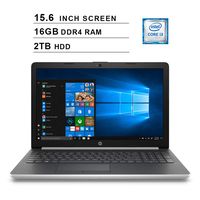2019 Newest HP Pavilion 15 15.6 Inch HD Laptop (8th Gen Intel Core i3-8130U up to 3.4GHz, 16GB DDR4 RAM, 2TB HDD, Intel UHD Graphics 620, WiFi, Bluetooth, DVD, Windows 10 Home)