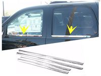 eLoveQ Polished Stainless Steel Chrome Window Sill Trims FOR 2007-2014 Chevrolet Suburban Tahoe