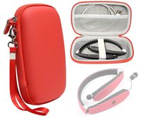 Wireless Foldable Sports Neckband Bluetooth Headphone Case for NEXGADGET, EGRD, HOBEST, Moche, Fetta, dostyle, Senbowe, Levin,Dylan, pkman, Bestyoyo, ATC, VICTA, AVIVANT, souldio(Red)