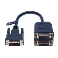 Keple | DVI Splitter Dual Link Cable to Split DVI-D Signal to 2X DVI Compatible with HP Dell Asus Samsung LG BenQ Epson Monitors and Projectors