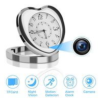 1080P Spy Camera, Hidden Cameras Digital Clock Video Recording Secret Camera for Indoor Home Security Nanny Cam with Night Vision Motion Detection