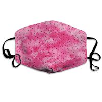 Watermelon Pink Watercolor Seeds Dust Mask,Washable and Reusable Cleaning Gardening Outdoor Activities Warm Windproof Mask