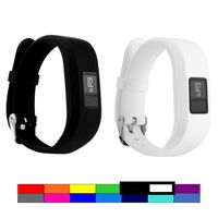 Dunfire Replacement Wristbands and Clip Cases for Garmin Vivofit 3 and Vivofit JR, Large Size and Small Size Bands, One Size Clip Case (2PCS - Black&White, Large)
