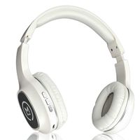 Morpheus 360 Bluetooth Headphones, Wireless Headphones Over Ear, Wireless Headphones with Microphone, Soft Comfortable Ear Cups, Wireless & Wired Mode White with Silver Accents