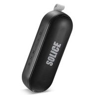 SOLICE Bluetooth Speakers- TWS Portable Durable Wireless Speakers,Hi-Fi Sound and Rich Bass,IPX6 Waterproof Outdoor Speaker,18 Hour Play-time,Built-in Mic,AUX/SD Input,Enjoy Party,Camping (Black)