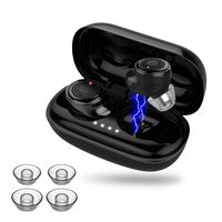 ADSDIA True Wireless Earbuds V5.0 Bluetooth Headphones in-Ear Buds Waterproof TWS Stereo Earphones with 【Wireless Charging Case】 Built-in Mic Headset with Deep Bass