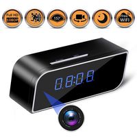 Spy Hidden Camera - Alarm Clock,Baby Monitor，HD 1080P Security Surveillance Cameras Nanny Cam with Motion Detection,Video Recording/Remote Monitoring with iOS/Android App