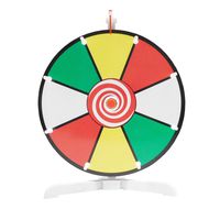 Spinning Prize Wheel 12" Color Face Dry Erase Spin Wheel with Classic Peg Design