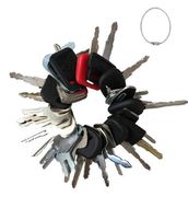 27 Keys Set Construction Equipment Master Keys Set-Ignition Key Ring for Heavy Machines