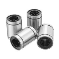 uxcell 4pcs LM12UU 12x21x30mm Double Side Rubber Seal Linear Motion Ball Bearing Bushing