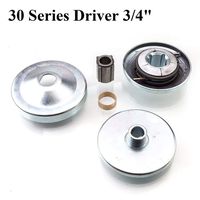 New 30 Series 6.5 HP Go Kart/Mini Bike Torque Converter Clutch Driver Pulley Replacement Comet Manco 212CC 3/4" Bore Max Torque (3/4" Torque Converter Clutch)