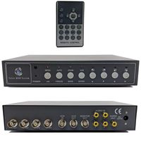 CCTV Camera Pros VM-Q401A CCTV BNC Color Quad Processor | Analog Security Camera Mux | Video Screen Splitter | 4 Channel Multiplexer