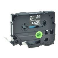 GREENCYCLE 1 PK Compatible for Brother P Touch Labeler TZ345 TZE345 White on Black Tape PT18R PT300 Printer