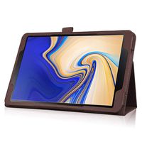 Jennyfly Galaxy Tab S4 10.5 Case,Hand Free Stand with Smart Protective Cover,Premium Soft PU Leather with Magnetic Closure Case for Samsung Galaxy Tab S4 10.5 - Brown
