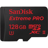 SanDisk SQXPJ128G Extreme PRO microSDXC Card with USB 3.0 Adapter (128GB)