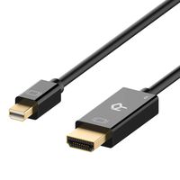 Rankie Mini DisplayPort (Mini DP) to HDMI Cable, 4K Ready, 6 Feet (Renewed)