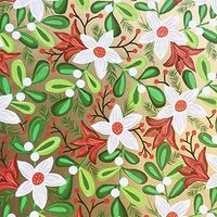 Jillson & Roberts Gift Wrap, Amaryllis (6 Jumbo Rolls 10ft x 30in)