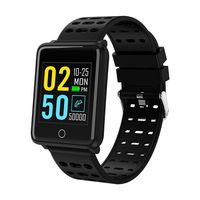 Cywulin Fitness Tracker Waterproof IP68 Smartwatch Activity Tracking Bracelet Heart Rate Sleep Blood Pressure Oxygen Monitor for iOS Android Phone Kids Men Women Color Screen Outdoor Sport (Black)
