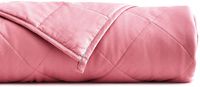 YnM Weighted Blanket (15 lbs, 60''x80'', Queen Size) for People Weigh Around 140lbs | 2.0 Breathable Heavy Blanket | 100% Oeko-Tex Certified Cotton Material with Premium Glass Beads, Bradied Apricot ...