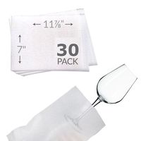 UBOXES 7"x11-7/8" Foam Pouches for Glasses (30 Pack) Protect Dishes