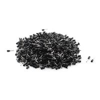 uxcell 1000Pcs E0508 22AWG Black Tube Type Insulated Cable Ends Connectors