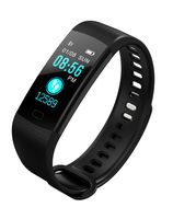 Smart Watch Slim Fitness Tracker Heart Rate Monitor, Sports Activity Tracker Watch, Waterproof Pedometer Watch with Sleep Monitor, Step Tracker for Kids, Women, and Men(Black)