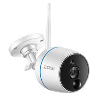 ZOSI 1080P FHD Wireless Security Camera for Home,1920x1080TVL WiFi Surveillance Camera Outdoor Indoor with SD Card Slot,Two-Way Audio,PIR Motion Detection and Remote Access（No SD Card Included