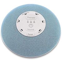 HoMedics Deep Sleep Mini Portable Sleep Sound Machine | 3 Programs, 3 White Noises, 2 Sounds, Guided Meditation, Auto-Off Timer, Rechargeable Battery | Blue