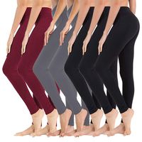 High Waisted Leggings for Women - Soft Athletic Tummy Control Pants for Running Cycling Yoga Workout - Reg & Plus Size