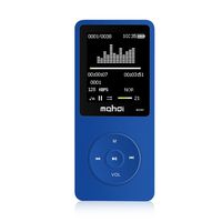 MYMAHDI 8GB 70 Hours Playback MP3 Lossless Sound Music Player Support TF Card,Voice Recorder E-Book Reader Blue