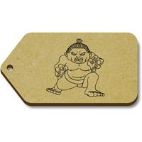 Azeeda 10 x 'Sumo Wrestler' 66mm x 34mm Gift Tags (TG00000276)