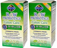 Garden of Life Raw Probiotics Colon Care, 30 Count (Pack of 2)