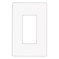 EATON Wiring 9521WS Aspire Screwless Wallplate, 1-Gang, White Satin