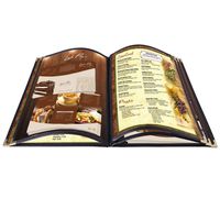 Restaurant Menu Cover Folder 10 page View 8-1/2"x14" 20pcs