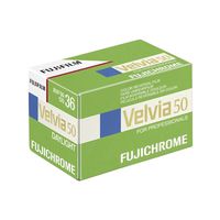 Fujifilm 16329161 Velvia Color Slide Film ISO 50, 35mm, 36 Exposures (Green/Blue/White)