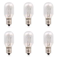 15Watt Himalayan Salt Lamp Bulbs 6Pack-E12 Socket Incandescent Bulbs