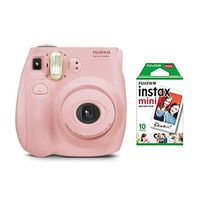 fujifilm instax Mini 7s Light Pink + 10 Exposures Instant Film Camera (New)