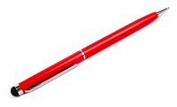 DURAGADGET Pratical Red Dual Use Ball Point Pen with Touchscreen Capacitive Stylus End - Suitable for ZTE Grand S II