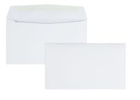 Quality Park #6-3/4 Business Envelopes with a Gummed Flap for Standard Remittance Business Mailing, 24 lb White Wove, 5-3/8 x 6-1/2, 500 per Box (90070)