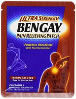 Bengay Pain Relieving Patch, Ultra Strength, Regular Size, 5-Count Patches (Pack of 3)
