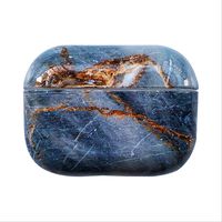 IKASEFU Compatible with AirPods Pro Case Cover for Girl Women Men Pretty Marble Printing Shockproof Protective Smooth Hard PC Cute Case Marble pattern#1