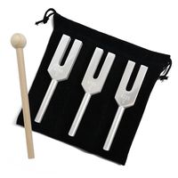 QIYUN Tuning Fork, Angel Tuning Forks - 4096 Hz 4160 Hz 4225 Hz for Healing and Perfect Healing Musical Instrument, 3 Pcs