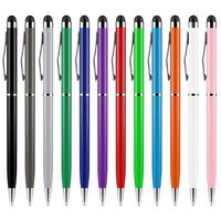 Stylus Pen, UROPHYLLA Stylus Pens for Touch Screens, 2 in 1 Capacitive Stylus Ballpoint Pen for iPad, Tablet, iPhone, Kindle, Samsung and Other Touch Screen Devices (Multicolor-12 Pack)