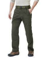 CQR Men's Tactical Pants Lightweight EDC Assault Cargo, Duratex(tlp104) - Green, 38W x 36L