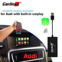 carlinkit carplay dongle Original car Wireless carplay Activation Adapter for Audi A4 Q7 Radio with Wired carplay Support Steering Wheel Button