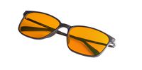 Block Blue Light Reading Glasses-Orange Lens Readers-Women-Large Square Lightweight Frame Black Frame +1.5
